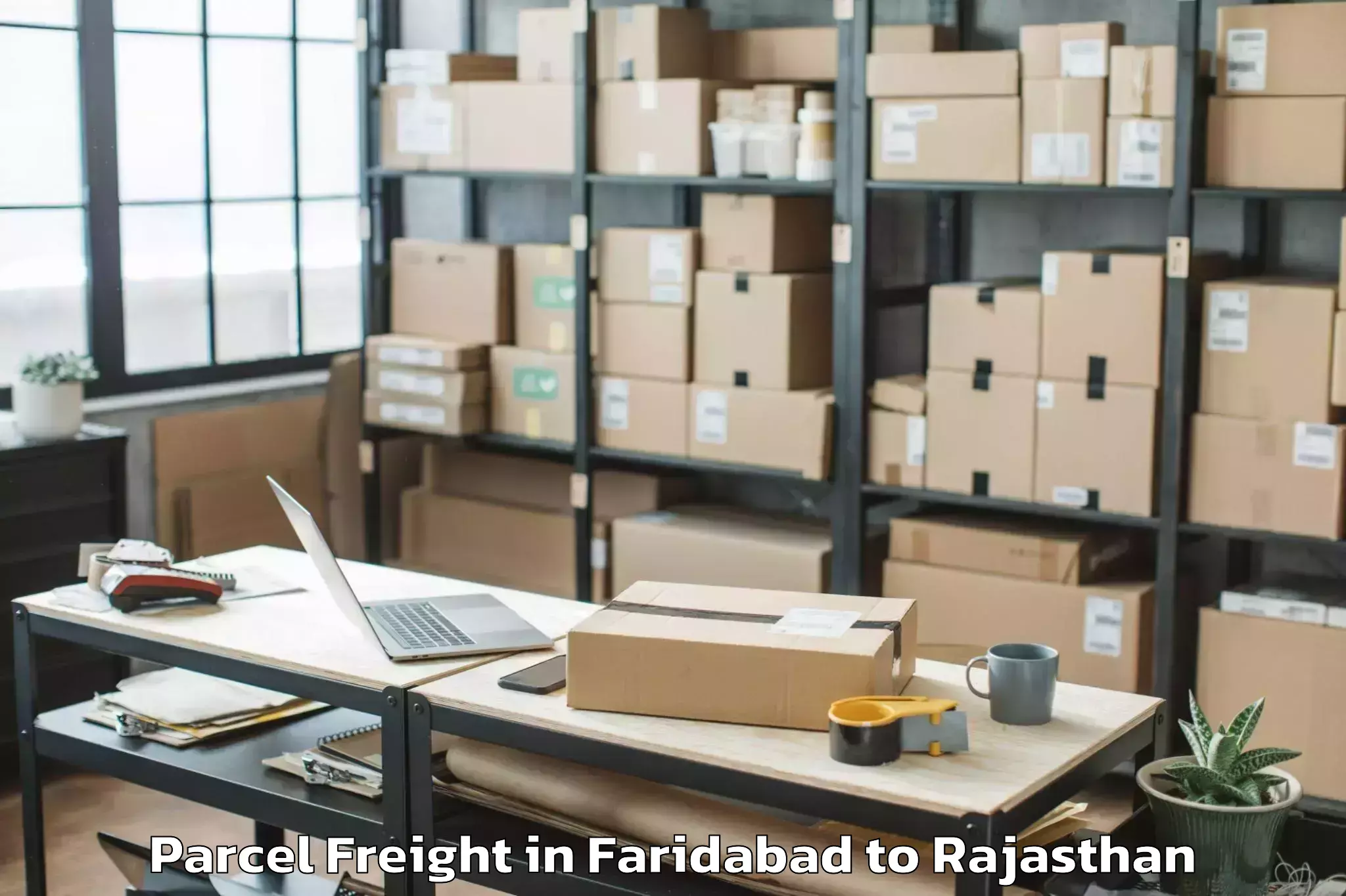 Faridabad to Bamanwas Parcel Freight